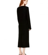 photo Black Cashmere Slit Front Sweater Dress by Rosetta Getty - Image 3