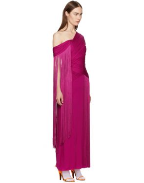 photo Pink Wrapped Fringe Dress by Emilio Pucci - Image 2