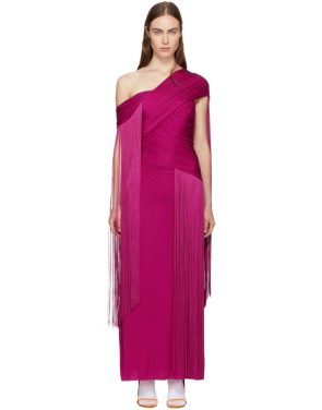 photo Pink Wrapped Fringe Dress by Emilio Pucci - Image 1