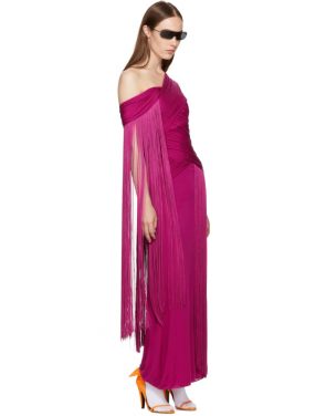 photo Pink Wrapped Fringe Dress by Emilio Pucci - Image 4