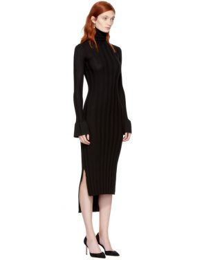 photo Black Wool Malina Dress by Khaite - Image 2