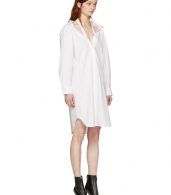photo White Tape Shirt Dress by T by Alexander Wang - Image 2