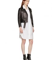 photo White Tape Shirt Dress by T by Alexander Wang - Image 5