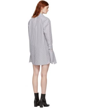 photo Black and White Striped Shirt Dress by Neil Barrett - Image 3