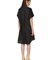 photo Black Classic Cotton Knit Dress by Sacai - Image 3