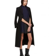 photo Black and Navy Panelled Short Dress by Sacai - Image 5