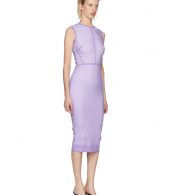 photo Purple Linear Fitted Dress by Victoria Beckham - Image 2