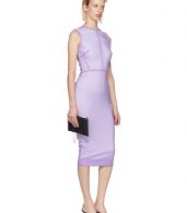 photo Purple Linear Fitted Dress by Victoria Beckham - Image 5