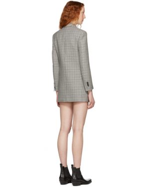 photo Black and White Plaid Short Blazer Dress by Calvin Klein 205W39NYC - Image 3