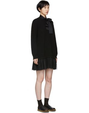 photo Black Tulle Underlay Dress by RED Valentino - Image 2