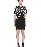 photo Black Swallow Signature T-Shirt Dress by McQ Alexander McQueen - Image 1
