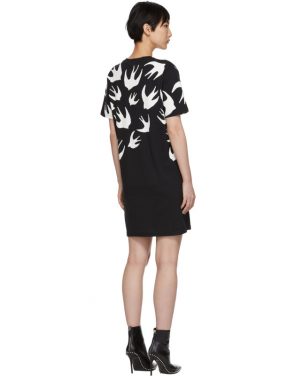 photo Black Swallow Signature T-Shirt Dress by McQ Alexander McQueen - Image 3