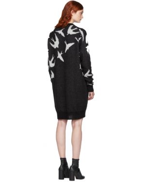 photo Black and White Swallow Swarm Dress by McQ Alexander McQueen - Image 3