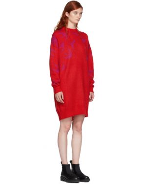 photo Red and Pink Swallow Swarm Dress by McQ Alexander McQueen - Image 2