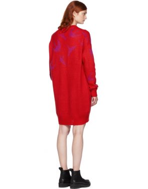 photo Red and Pink Swallow Swarm Dress by McQ Alexander McQueen - Image 3