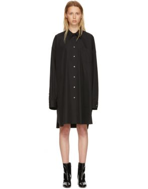 photo Black Poplin Shirt Dress by Maison Margiela - Image 1