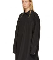 photo Black Poplin Shirt Dress by Maison Margiela - Image 4
