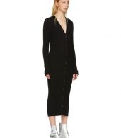 photo Black Wool Ribbed Dress by Maison Margiela - Image 2