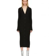 photo Black Wool Ribbed Dress by Maison Margiela - Image 1
