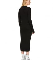 photo Black Wool Ribbed Dress by Maison Margiela - Image 3