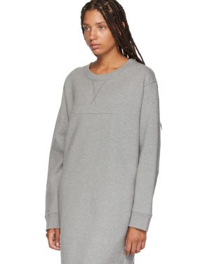photo Grey Sweatshirt Dress by MM6 Maison Martin Margiela - Image 4