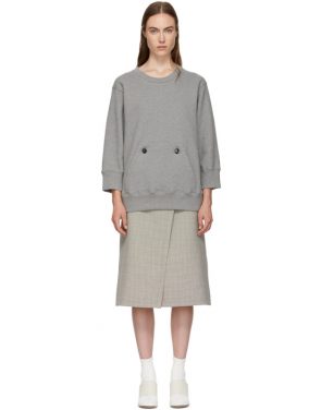 photo Grey and Beige Sweater Dress by MM6 Maison Martin Margiela - Image 1