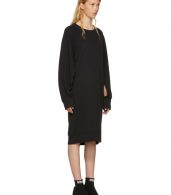 photo Black Basic Cotton Sweatshirt Dress by MM6 Maison Martin Margiela - Image 2