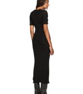 photo Black Fitted Thin Rib Dress by MM6 Maison Martin Margiela - Image 3