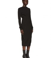 photo Black Grosgrain Maria Dress by Rick Owens - Image 2