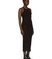photo Black Basic Silk Rib Tank Dress by Rick Owens - Image 2