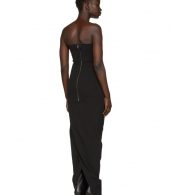 photo Black Grosgrain Bustier Gown by Rick Owens - Image 3