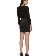 photo Black Jersey Short Dress by Balmain - Image 3
