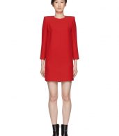 photo Red Mini Shoulder Pads Dress by Givenchy - Image 1