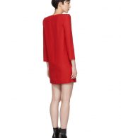 photo Red Mini Shoulder Pads Dress by Givenchy - Image 3