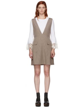 photo Multicolor Houndstooth Pocket Dress by See by Chloe - Image 1