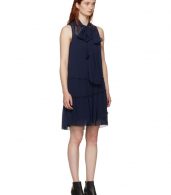 photo Navy Front Neck Tie Dress by See by Chloe - Image 2