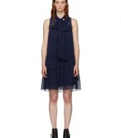 photo Navy Front Neck Tie Dress by See by Chloe - Image 1