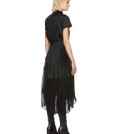 photo Black Pleated Dress by Sacai - Image 3