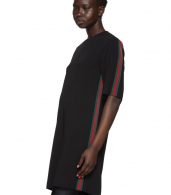photo Black Webbing T-Shirt Dress by Gucci - Image 4