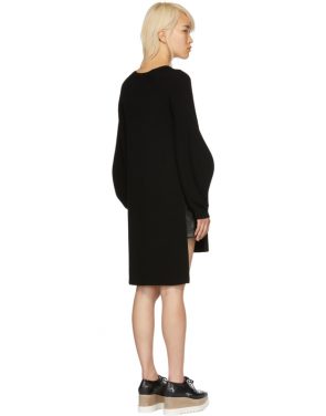photo Black Voluminous Sleeve Knit Dress by Stella McCartney - Image 3