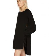 photo Black Voluminous Sleeve Knit Dress by Stella McCartney - Image 4