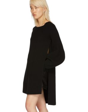 photo Black Voluminous Sleeve Knit Dress by Stella McCartney - Image 4