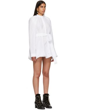 photo White Floating Sleeve Short Dress by JW Anderson - Image 2