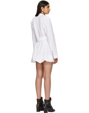 photo White Floating Sleeve Short Dress by JW Anderson - Image 3