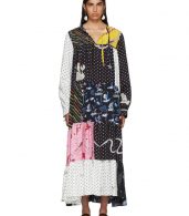 photo Multicolor Paulas Ibiza Edition Patchwork Dress by Loewe - Image 1