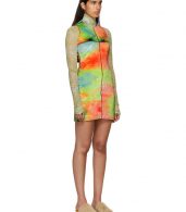 photo Multicolor Velvet Mini Dress by Eckhaus Latta - Image 2