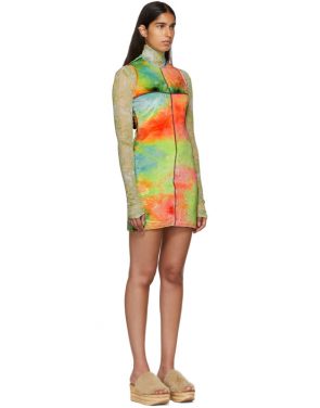 photo Multicolor Velvet Mini Dress by Eckhaus Latta - Image 2