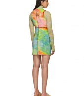 photo Multicolor Velvet Mini Dress by Eckhaus Latta - Image 3
