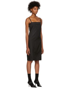 photo Black Strappy Short Dress by Prada - Image 2