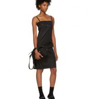 photo Black Strappy Short Dress by Prada - Image 5